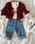Straight Stretch Denim Pants