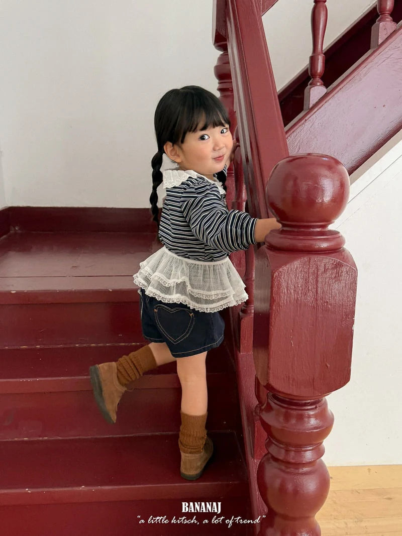 Little Foxx – Peanut Heart Denim Pants