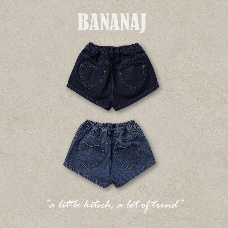 Little Foxx – Peanut Heart Denim Pants