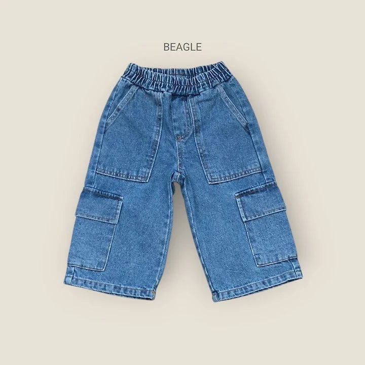 Little Foxx – Awning Cargo Denim Pants