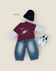 Little Foxx – Curved Blue Jeans