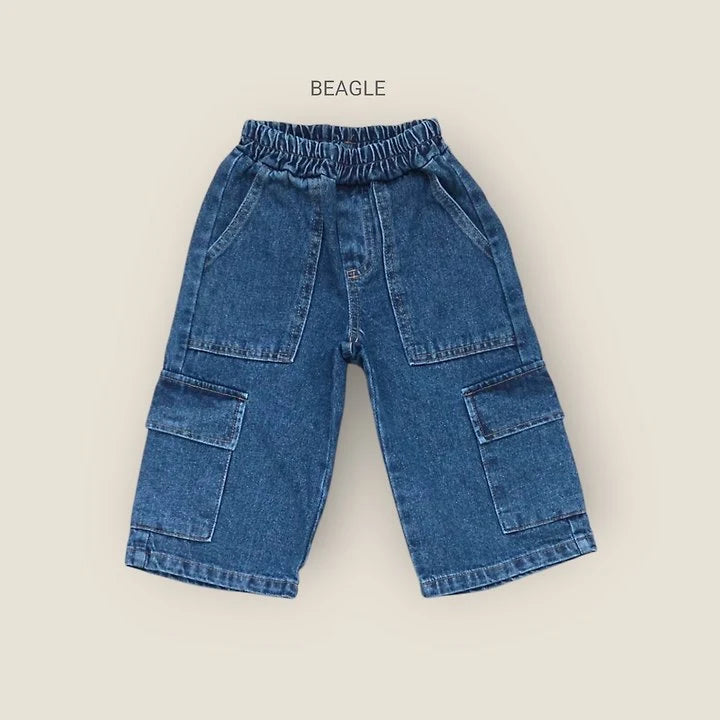 Little Foxx – Awning Cargo Denim Pants