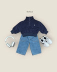 Little Foxx – Square Pocket Denim Pants
