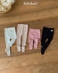 Little Foxx – Tone Tone Ribbon Footed Leggings