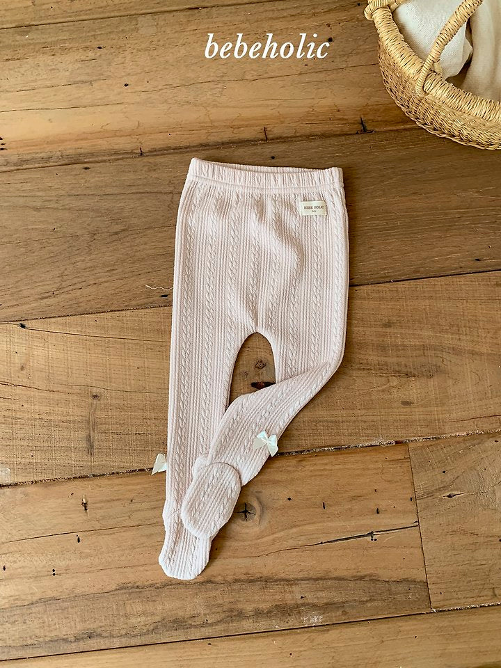 Little Foxx – Tone Tone Ribbon Footed Leggings