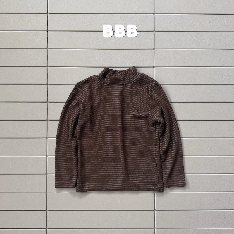 Little Foxx – Stripe Half Turtleneck Tee