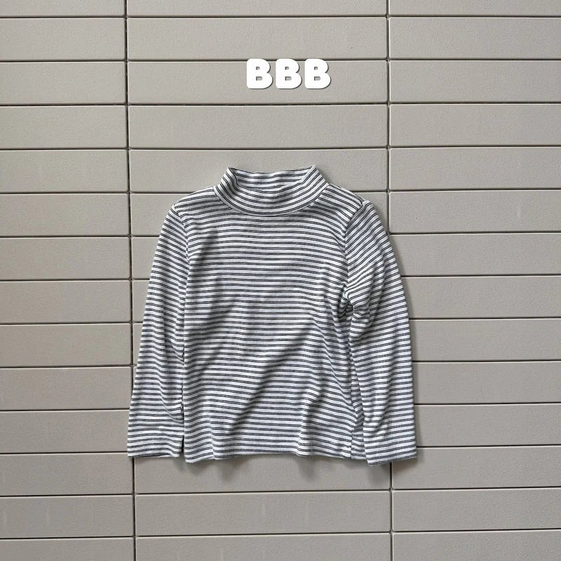Little Foxx – Stripe Half Turtleneck Tee