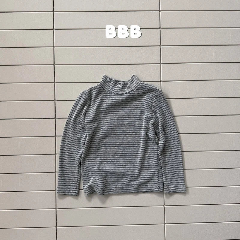 Little Foxx – Stripe Half Turtleneck Tee