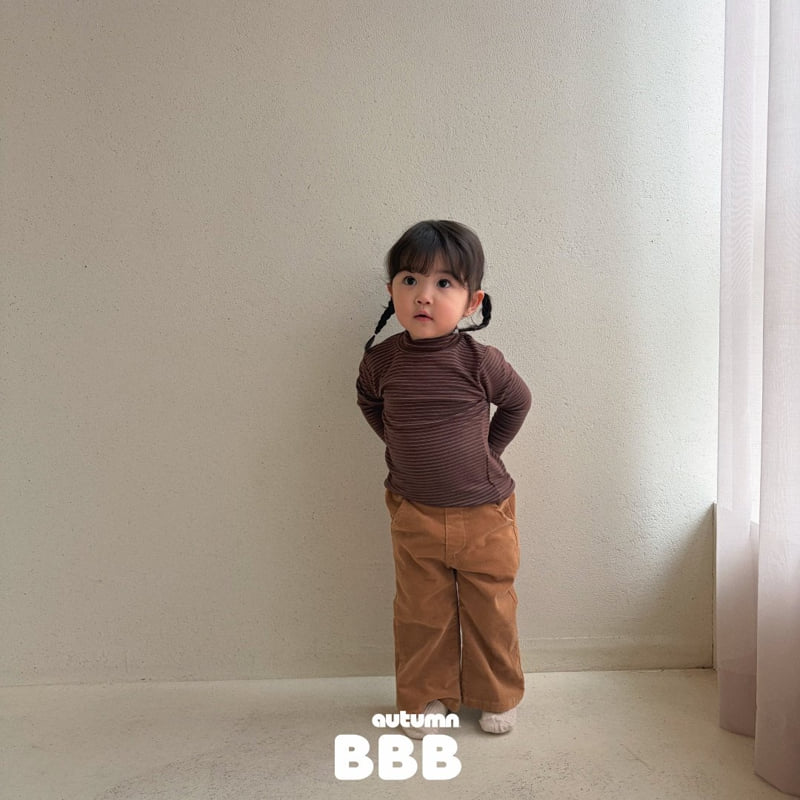 Little Foxx – Stripe Half Turtleneck Tee