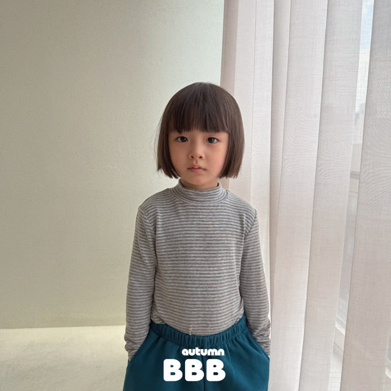 Little Foxx – Stripe Half Turtleneck Tee
