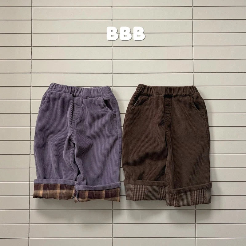 Little Foxx – Corduroy Roll-up Pants