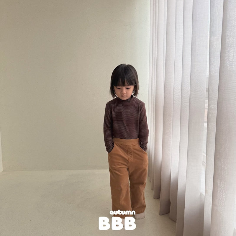 Little Foxx – Stripe Half Turtleneck Tee
