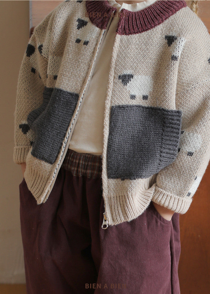 Little Foxx – Mouton Knit Zip-up