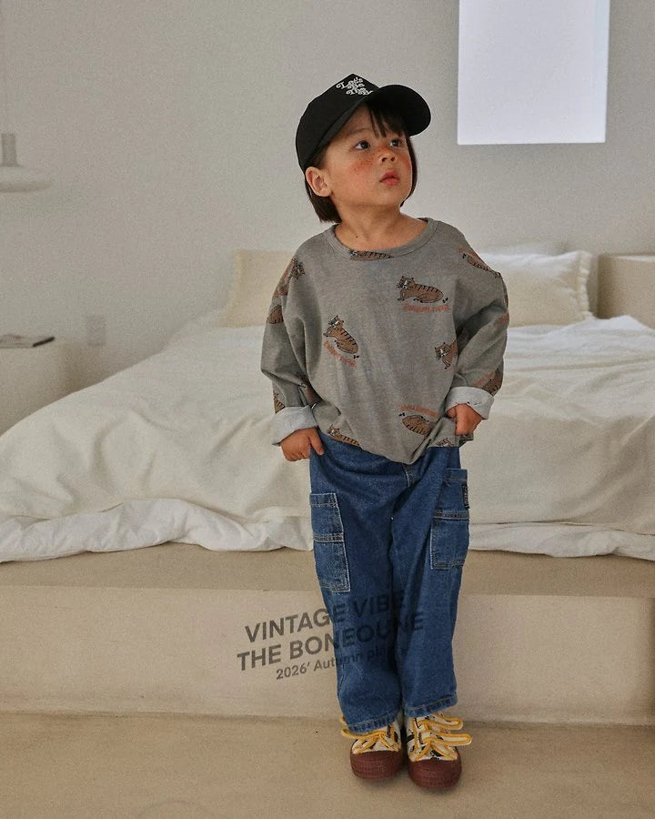 Little Foxx – Tiger Graphic Pigment Single Tee