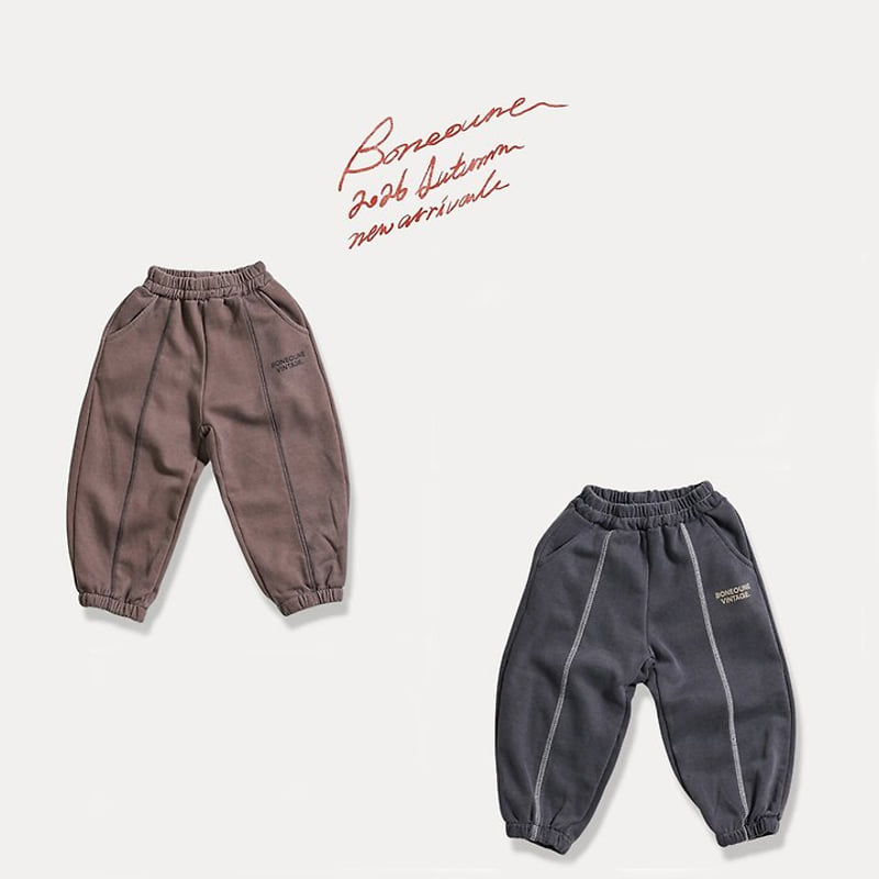 Little Foxx – Pigment Stitching Jogger Pants