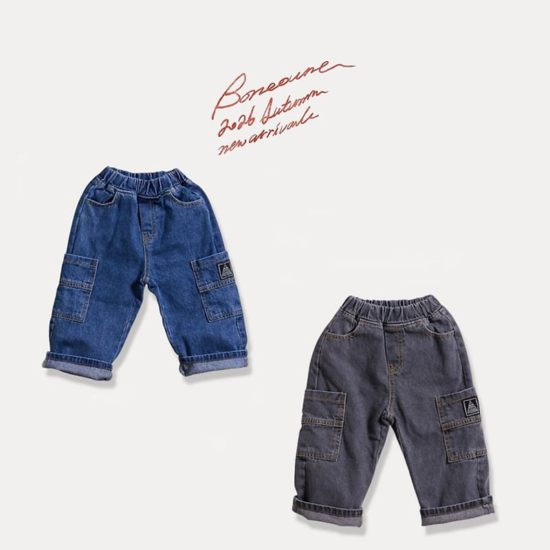Little Foxx – Pocket Cargo Denim Pants