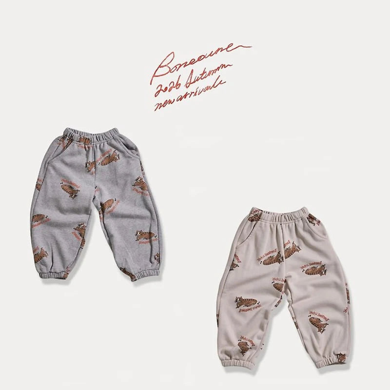 Little Foxx – Tiger Graphic Jogger Pants