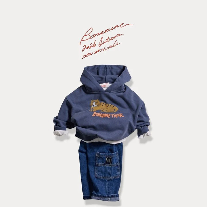 Little Foxx – Pigment Tiger Hood Top
