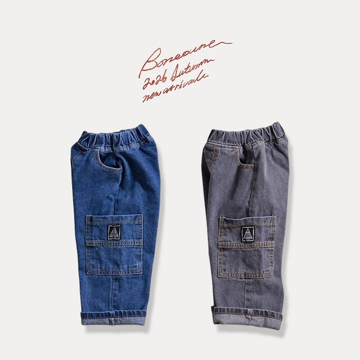 Little Foxx – Pocket Cargo Denim Pants