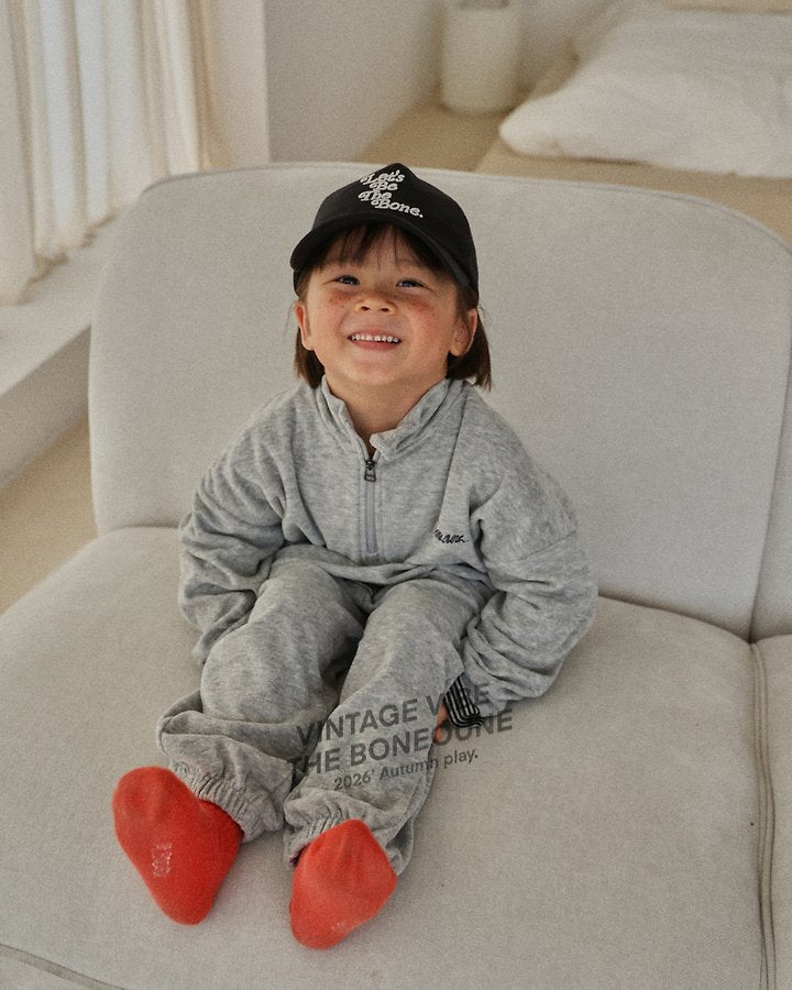Little Foxx – Terry Half Zip-up Top
