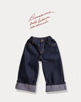 Little Foxx – Wide Roll-up Non Faded Pants