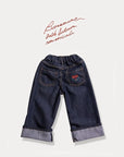 Little Foxx – Wide Roll-up Non Faded Pants
