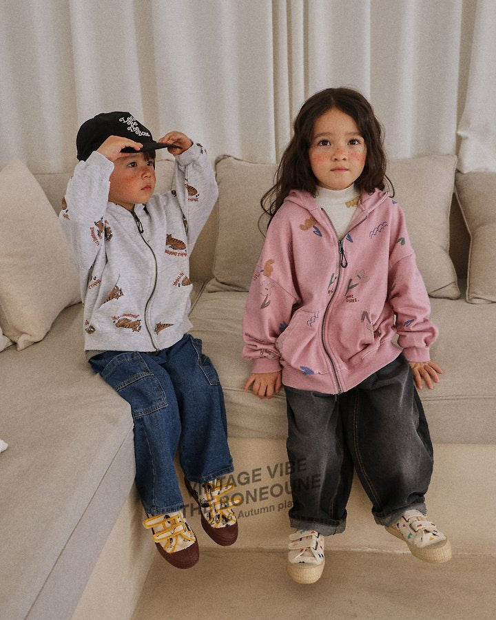 Little Foxx – Lion Graphic Hood Zip-up