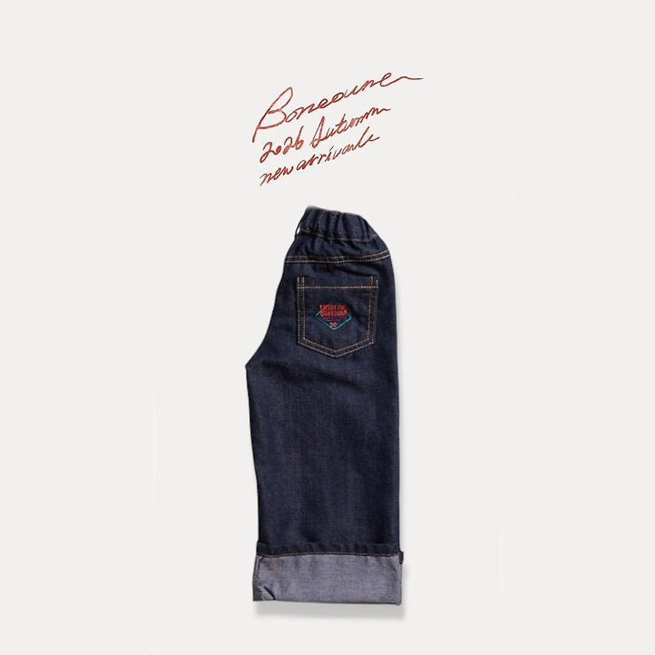 Little Foxx – Wide Roll-up Non Faded Pants