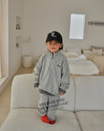 Little Foxx – Terry Half Zip-up Top