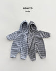 Little Foxx – Striped Terry Hooded Suit