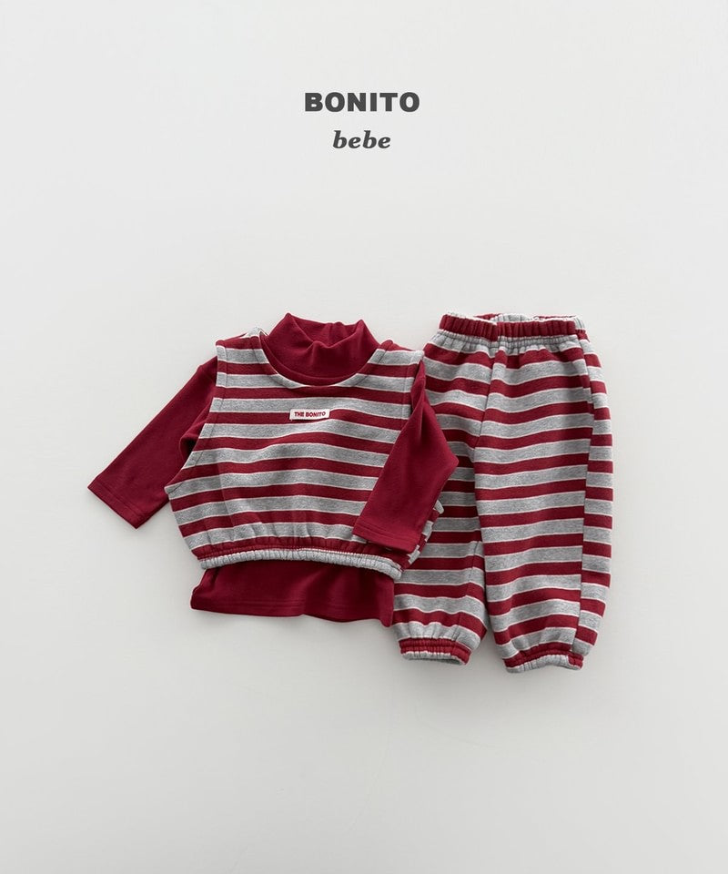 Little Foxx – Striped Vest Top &amp; Bottom Set