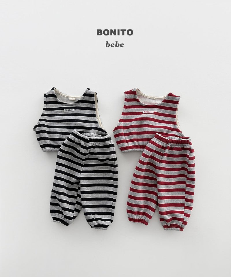 Little Foxx – Striped Vest Top & Bottom Set