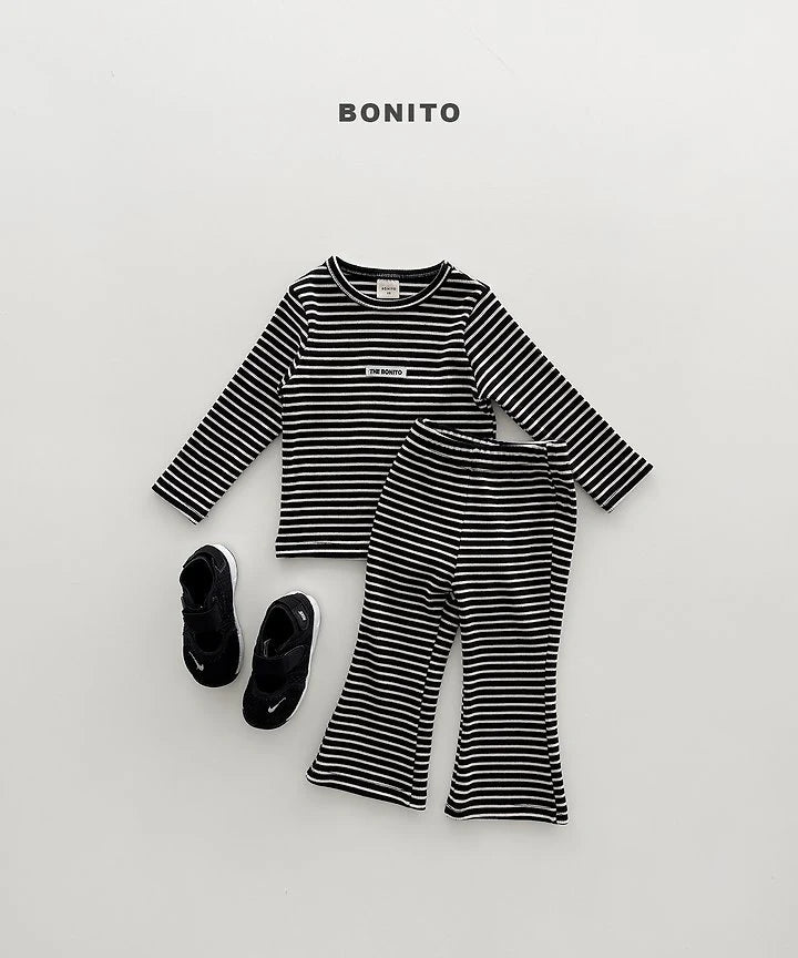 Little Foxx – Solid Stripe Slim Set