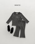 Little Foxx – Solid Stripe Slim Set