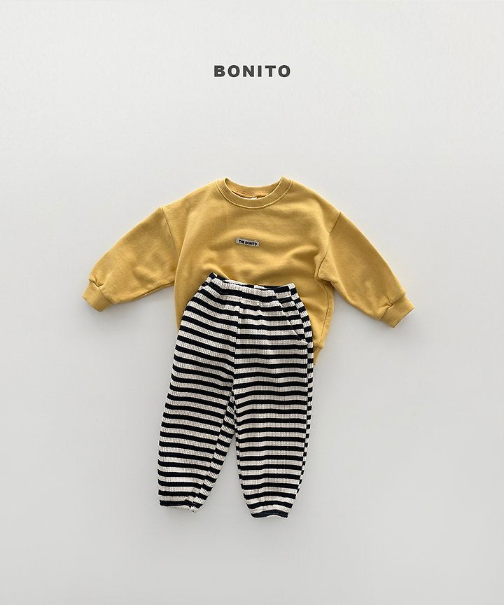 Little Foxx – Waffle Stripe Jogger Pants