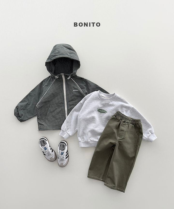Little Foxx – Check Stripe Windbreaker