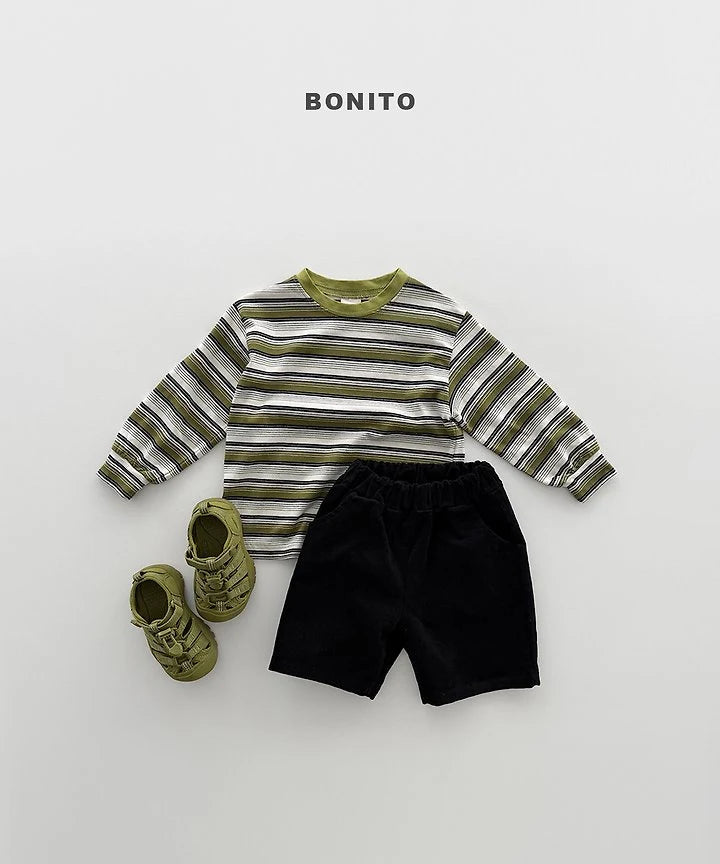 Little Foxx – Track Stripe Ribbed Tee
