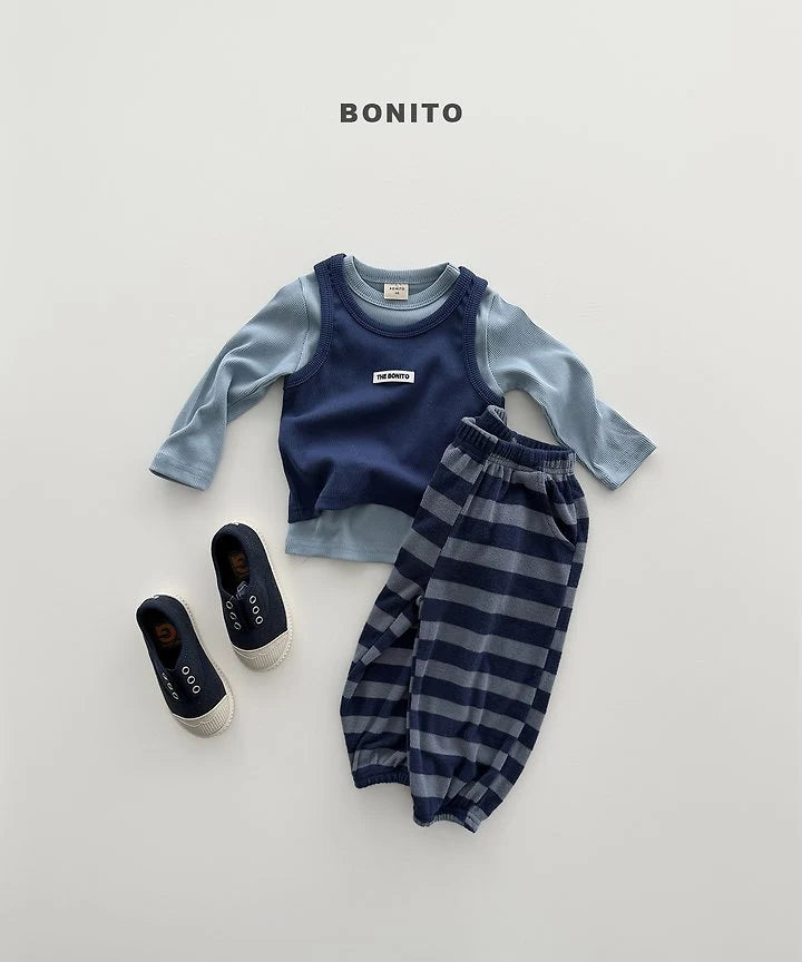 Little Foxx – Stripe Knit Jogger Pants