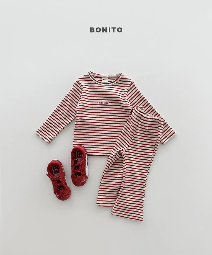 Little Foxx – Solid Stripe Slim Set