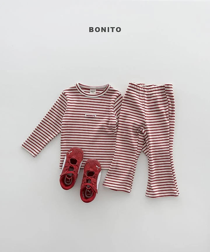 Little Foxx – Solid Stripe Slim Set