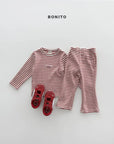 Little Foxx – Solid Stripe Slim Set
