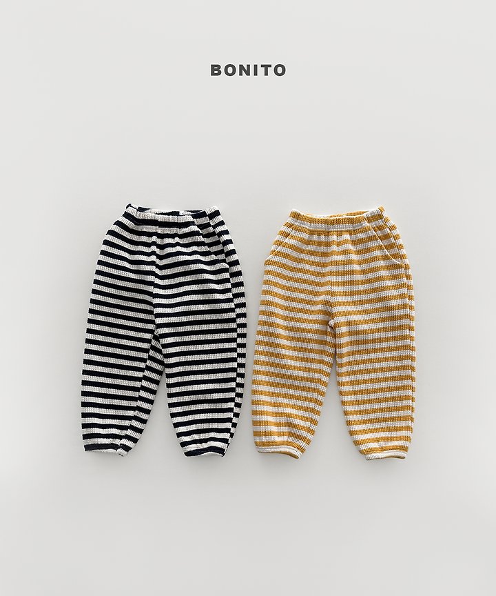 Little Foxx – Waffle Stripe Jogger Pants