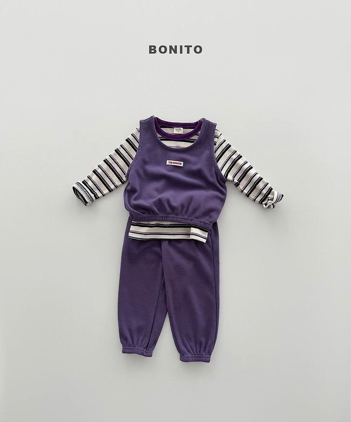 Little Foxx – Mini Waffle Vest Set