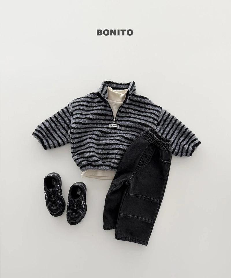 Little Foxx – Tumble Striped Half Zip-up