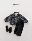 Little Foxx – Tumble Striped Half Zip-up