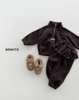 Little Foxx – Dot Half Zip-up Set