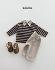 Little Foxx – Striped Choco Polo Tee