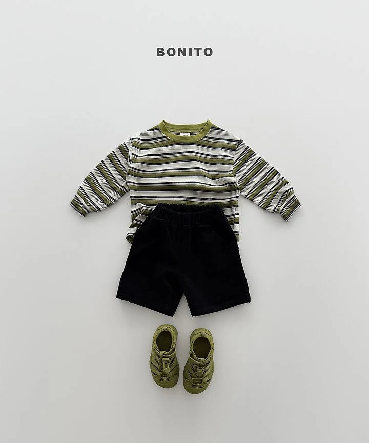 Little Foxx – Track Stripe Ribbed Tee
