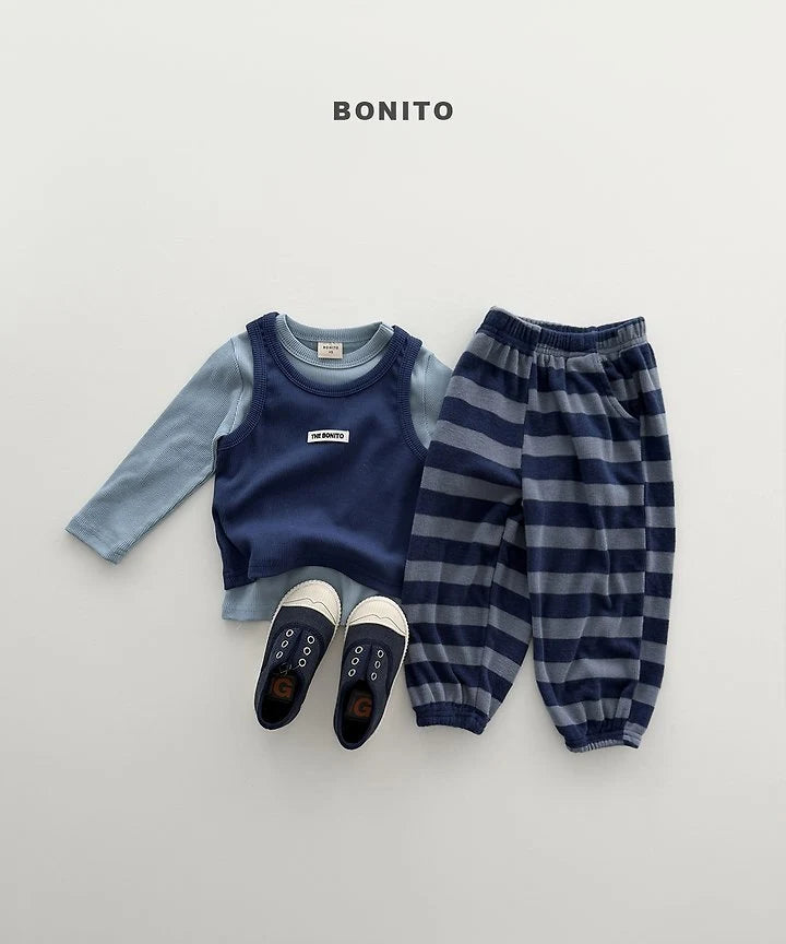 Little Foxx – Stripe Knit Jogger Pants
