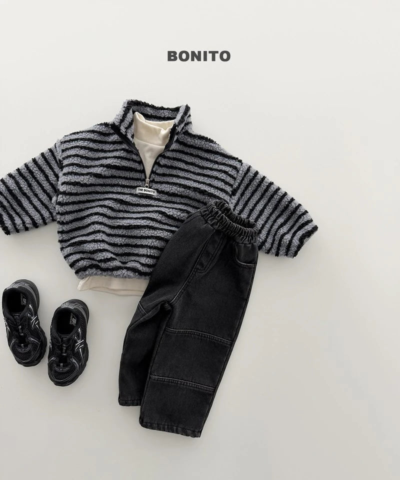Little Foxx – Tumble Striped Half Zip-up